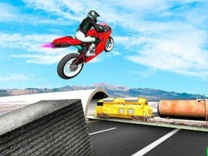 Highway Traffic Bike Stunts Online Game