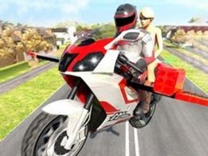 Flying Motorbike Driving Simulator Online Game