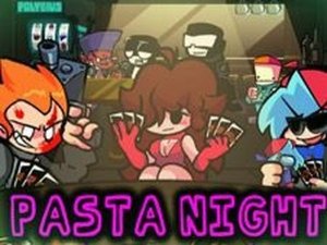 FNF Pasta Night with GF, Pico, & BF + Girls Night Online Game