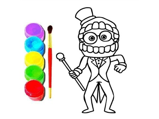 Digital Circus Click and Paint Online Game