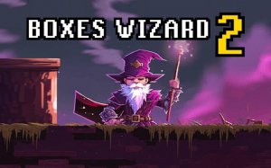 Boxes Wizard 2: Pixel Platformer Puzzle Online Game